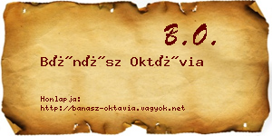 Bánász Oktávia névjegykártya